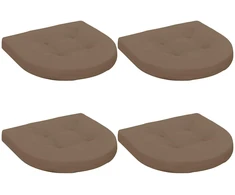 4 dalių sėdynės pagalvėlės 4 vnt. 100% poliesteris Taupe