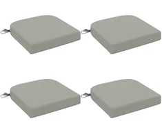 4 dalių sėdynės pagalvėlės SOEST 4 pcs 100% poliesteris Pilka