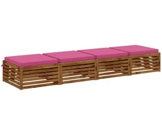 4 dalių sėdynės pagalvėlės SOEST 4 vnt. 100% poliesteris Rožinė
