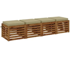 4 dalių sėdynės pagalvėlės SOEST 4 vnt. 100% poliesteris
