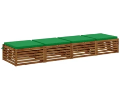4 dalių sėdynės pagalvėlės SOEST 4 vnt. 100% poliesteris Žalia