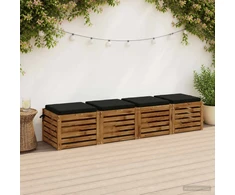 4 dalių sėdynės pagalvėlės SOEST 4 vnt. 100% poliesteris Juoda