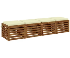 4 dalių sėdynės pagalvėlės SOEST 4 vnt. 100% poliesteris