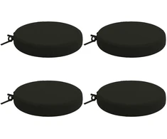 4 dalių sėdynės pagalvėlės SOEST 4 vnt. 100% poliesteris Juoda