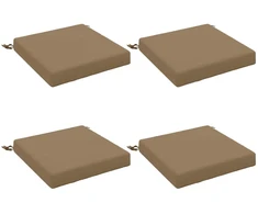 4 dalių sėdynės pagalvėlės SOEST 4 vnt. 100% poliesteris Taupe