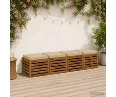4 dalių sėdynės pagalvėlės SOEST 4 vnt. 100% poliesteris Smėlio