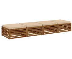 4 dalių sėdynės pagalvėlės SOEST 4 vnt. 100% poliesteris