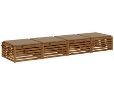 4 dalių sėdynės pagalvėlės SOEST 4 vnt. 100% poliesteris Taupe