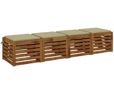 4 dalių sėdynės pagalvėlės SOEST 4 vnt. 100% poliesteris