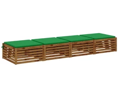 4 dalių sėdynės pagalvėlės SOEST 4 vnt. 100% poliesteris Žalia