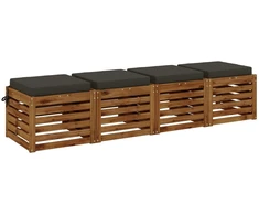 4 dalių sėdynės pagalvėlės SOEST 4 vnt. 100% poliesteris
