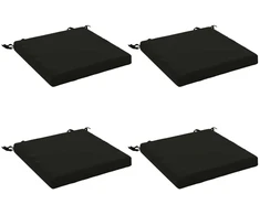 4 dalių sėdynės pagalvėlės SOEST 4 vnt. 100% poliesteris Juoda