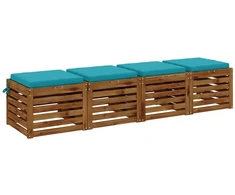 4 dalių sėdynės pagalvėlės SOEST 4 vnt. 100% poliesteris Turkio