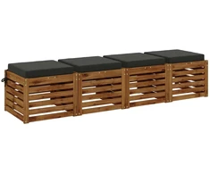 4 dalių sėdynės pagalvėlės SOEST 4 vnt. 100% poliesteris