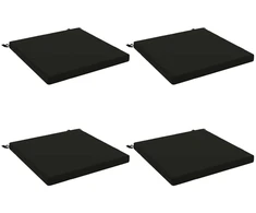 4 dalių sėdynės pagalvėlės SOEST 4 vnt. 100% poliesteris Juoda