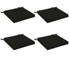 4 dalių sėdynės pagalvėlės SOEST 4 vnt. 100% poliesteris Juoda
