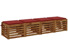 4 dalių sėdynės pagalvėlės SOEST 4 vnt. 100% poliesteris