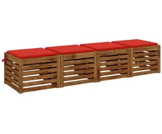 4 dalių sėdynės pagalvėlės SOEST 4 vnt. 100% poliesteris