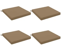 4 dalių sėdynės pagalvėlės SOEST 4 vnt. 100% poliesteris Taupe