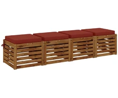 4 dalių sėdynės pagalvėlės SOEST 4 vnt. 100% poliesteris