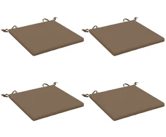 4 dalių sėdynės pagalvėlės SOEST 4 vnt. 100% poliesteris Taupe
