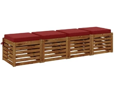 4 dalių sėdynės pagalvėlės SOEST 4 vnt. 100% poliesteris