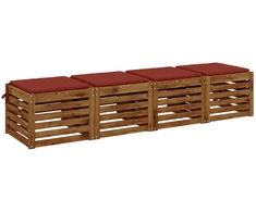 4 dalių sėdynės pagalvėlės SOEST 4 vnt. 100% poliesteris