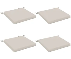 4 dalių sėdynės pagalvėlės SOEST 4 vnt. 100% poliesteris Balta