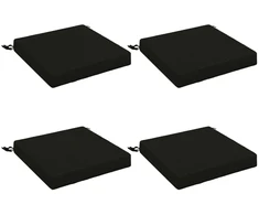4 dalių sėdynės pagalvėlės SOEST 4 vnt. 100% poliesteris Juoda