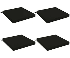 4 dalių sėdynės pagalvėlės SOEST 4 vnt. 100% poliesteris Juoda