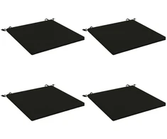 4 dalių sėdynės pagalvėlės SOEST 4 vnt. 100% poliesteris Juoda