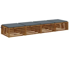 4 dalių sėdynės pagalvėlės SOEST 4 vnt. 100% poliesteris Mėlyna