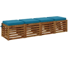 4 dalių sėdynės pagalvėlės SOEST 4 vnt. 100% poliesteris