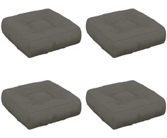 4 dalių sėdynės pagalvėlės VIANEN 4 pcs 100% poliesteris Pilka