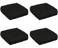 4 dalių sėdynės pagalvėlės VIANEN 4 pcs 100% poliesteris Juoda