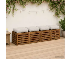 4 dalių sėdynės pagalvėlės VIANEN 4 pcs 100% poliesteris Balta