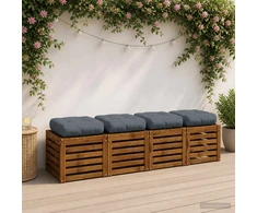 4 dalių sėdynės pagalvėlės VIANEN 4 pcs 100% poliesteris Mėlyna