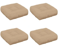 4 dalių sėdynės pagalvėlės VIANEN 4 pcs 100% poliesteris Smėlio