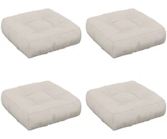 4 dalių sėdynės pagalvėlės VIANEN 4 pcs 100% poliesteris Balta