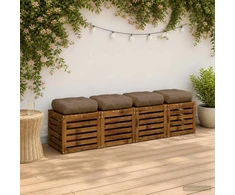 4 dalių sėdynės pagalvėlės VIANEN 4 vnt. 100% poliesteris Taupe