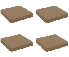 4 dalių sėdynės pagalvėlės VUGHT 4 vnt. 100% poliesteris Taupe