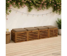 4 dalių sėdynės pagalvėlės VUGHT 4 vnt. 100% poliesteris Taupe