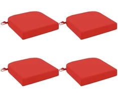 4 dalių sėdynių pagalvėlės SOEST 4 pcs 100% poliesteris Raudona