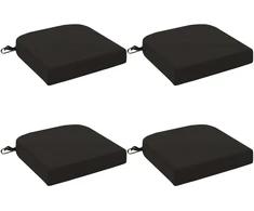 4 dalių sėdynių pagalvėlės SOEST 4 pcs 100% poliesteris Juoda