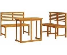 Lauko baldų komplektas Sodo Bistro Rinkinys 3 pcs Ruda Kietos akacijos mediena