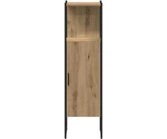 Vonios baldų rinkinys su lentyna 4 pcs Ruda Apdirbta mediena