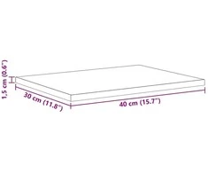 Knygų lentyna 3 aukštų 4 vnt. 40 x 30 x 1,5 cm Apdirbta mediena
