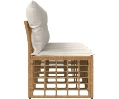 4 sėdimų vietų sodo sofa be rankų 4 vnt. 4-Vietų skaičius