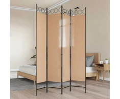 4-skydelis kambario skirstytuvas Smėlio 160 x 200 cm Audinys