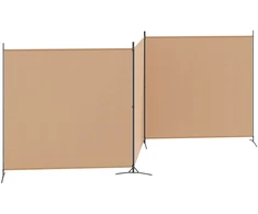4-skydelis kambario skirstytuvas Smėlio 525 x 180 cm Audinys